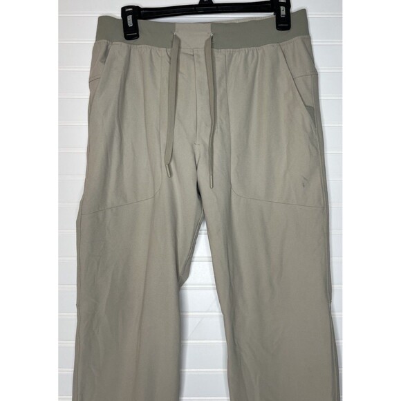 Lululemon Jogger Mens Medium Beige Athletic ABC Warpstreme Jogger Zip Pocket - Picture 2 of 14